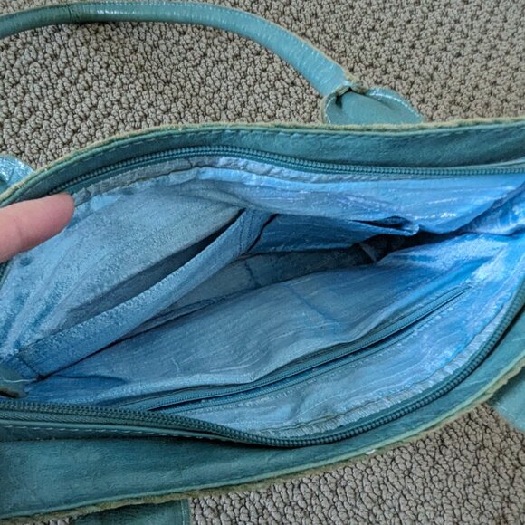 Stunning Spring multi-colours shoulder leather bag - Picture 6 of 12